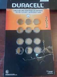 Duracell 3v 2032 Lithium Coin Battery 11 Count OPEN PK - Picture 1 of 1