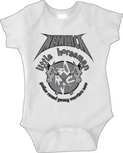 Metallica Little Horsemen Four Heavy Metal Band Baby One Piece Romper 50040439 - Picture 1 of 4