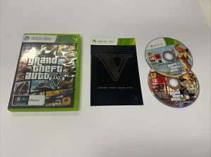 Grand Theft Auto V 5 XBOX 360 PAL Complete With Manual Map Free AU Post  - Bild 1 von 7