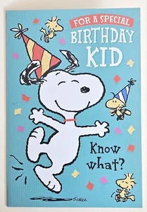 Snoopy/Biglietto di auguri di buon compleanno/marchio distintivo (incl. Busta 5x7") - Foto 1 di 4