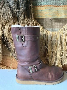 UGG Australia #3325 Kensington schokobraune Echtleder Stiefel US 7 - Bild 1 von 9