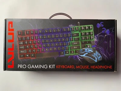 Vivitar's LVLUP / PRO GAMING KIT [NEW SEALED BOX] / keyboard, mouse, earbuds - Image 1 of 4