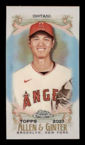 2021 Topps Allen and Ginter Chrome Mini #25 Shohei Ohtani (ref Y02125) - Picture 1 of 2