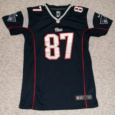 Camiseta de los New England Patriots Juvenil XL NFL Fútbol Rob Gronkowski 87 Nike Foto 1 de 4