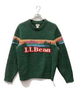 Suéter Tejido L.L.Bean Logo Para Hombre XL Verde Invierno Cálido Informal - Imagen 1 de 6