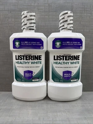 Lot of 2 LISTERINE Healthy White Mouthwash Multi Benefits,  32oz Each - Image 1 of 3