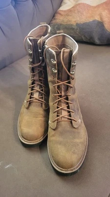 Bota feminina Teva Rowena de couro com cadarço, tamanho 8 - Imagem 1 de 4