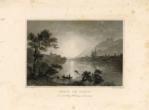 J. Richler Stein am Rhein Gemeinde Schweiz Bodensee Hohenklingen Stahlstich - Picture 1 of 2