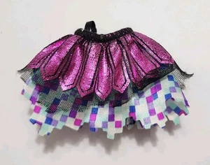 MONSTER HIGH SKIRT ONLY KJERSTI TROLLSON BRAND BOO PIXELATED PURPLE DOLL CLOTHES - Picture 1 of 2