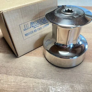 Andersen Classic 40 2-Gang Edelstahl Winsch Winde Standard Schotwinsch Ø 136mm - Picture 1 of 3