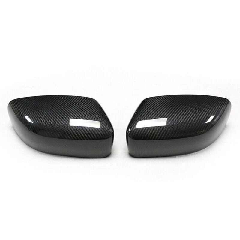 Cubiertas de espejos retrovisores laterales exteriores de fibra de carbono real para Maserati Ghibli Quattroporte Foto 1 de 4