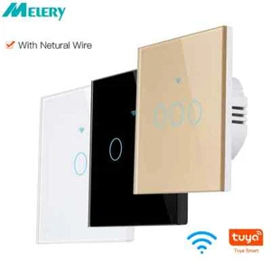 1/2/3/4 Gang WiFi Smart Wall Touch Light Switch Glass Panel For Alexa/Google APP - Picture 1 of 6