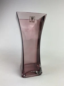 Vintage MCM Royal Art Glass Vase Amethyst Purple With Original Tag Stunning A28 - Picture 1 of 11