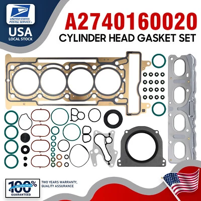 Engine Rebuild Gasket Seals Set For Mercedes-Benz C300 E250 W205 W212 M274 1.6T — 第 1/4 张图片