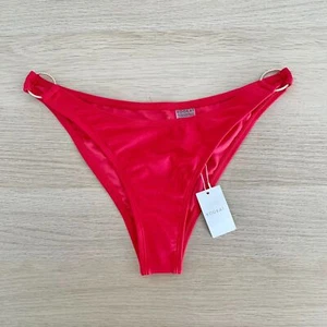 Kookai Santorini Ring Bottom Swimwear High Cut Candy Red Size FR 36 AU 8 New - Picture 1 of 8