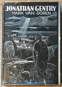 MARK VAN DOREN " JONATHAN GENTRY " 1931 1ST ED HC/DJ VG+/G+ EPIC POEM - Picture 1 of 1
