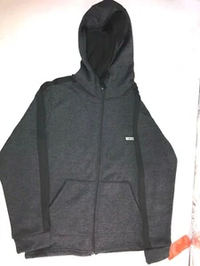 Chaqueta de pista con capucha para niño trasero, carbón/brezo negro, grande (14-16) - Imagen 1 de 3