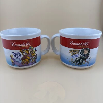 Vintage Campbell’s Condensed Soup Teddy Bear 1989 and 1990 Souper Stars Soup Mug - Image 1 of 4
