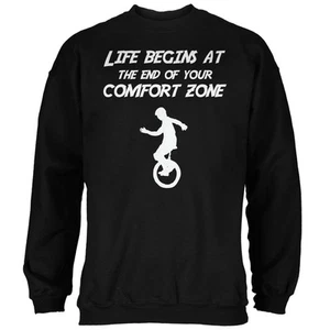 Comfort Zone Unicycle Black Adult Sweatshirt - Picture 1 of 1