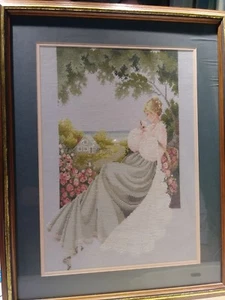 Nantucket Rosa donna. Campionatore punto croce punta ago arte popolare punta ago - Foto 1 di 4
