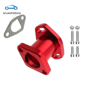 Red Carburetor Intake Manifold Fit Predator 212cc GX200 196cc Mini Bike Go Kart - Picture 1 of 6