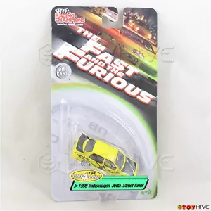 Fast and Furious 1:64 yellow 1995 Volkswagen Jetta Street Tuner series 4 RC ERTL - Picture 1 of 2