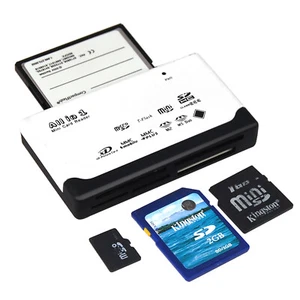 TRIXES USB 2.0 Memory Card Reader NEW All in One Mini SD MMC Mobile SDHC M2 - Afbeelding 1 van 5