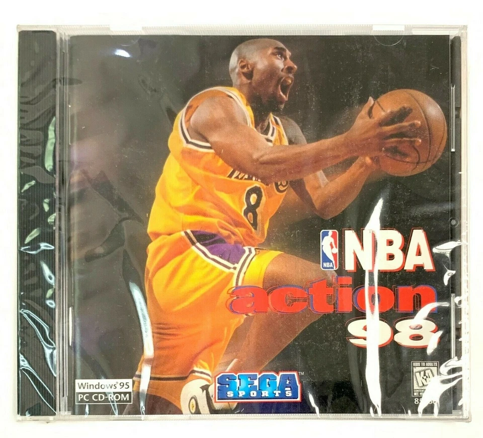 NBA Action 98 Rare OOP Kobe Bryant Sega Sports PC Game CD Basketball Windows 95 - Image 1 of 2