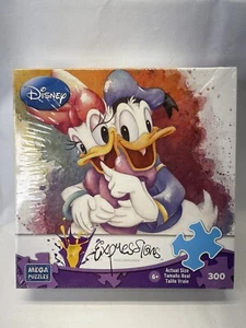 DONALD & DAISY DUCK jigsaw puzzle Disney Expressions 300-piece NWT Mega 2012 - Picture 1 of 3