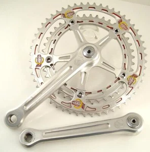 1980s 70s Campagnolo Nuovo Record Crankset CHESINI PANTO 170 53/42 Crank (LE) - Bild 1 von 4