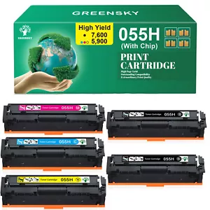 5x 055H Black Color Toner Cartridge for Canon 055H ImageClass MF746Cdw LBP664Cdw - Picture 1 of 5
