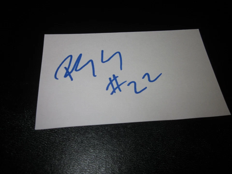 TARJETA ÍNDICE 3X5 FIRMADA POR RUDY GAY AUTOGRAFIADA - FIRMADA EN 2004/05 UCONN Foto 1 de 1