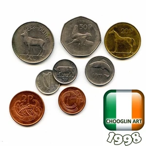 Collection of IRISH 1998 coins, 27 Years Old! - Picture 1 of 2