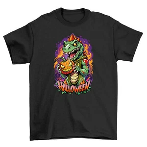 Halloween_269: Dino-Mite T-shirt for Trick or Treat! Unisex Design, 100% Cotton, - Picture 1 of 46