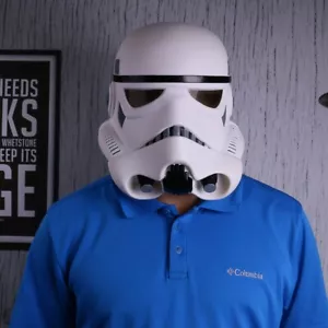 Star Wars Stormtrooper Helmet Hard PVC Cosplay The Black Series Imperial Helmet - Picture 1 of 11
