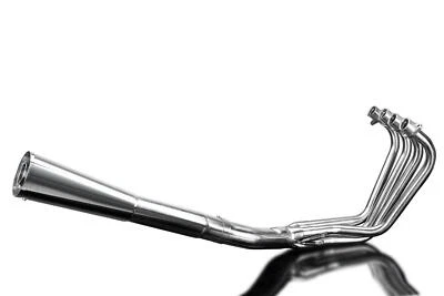 Delkevic 4-1 Stainless Exhaust Megaphone Muffler - Suzuki GS750 GS1100E - 80-82 - Image 1 of 4