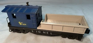 LIONEL #6219 C&O WORK CABOOSE BLUE CAB GRAY TRAY INTERESTING COMBO VG+! ! - Picture 1 of 5