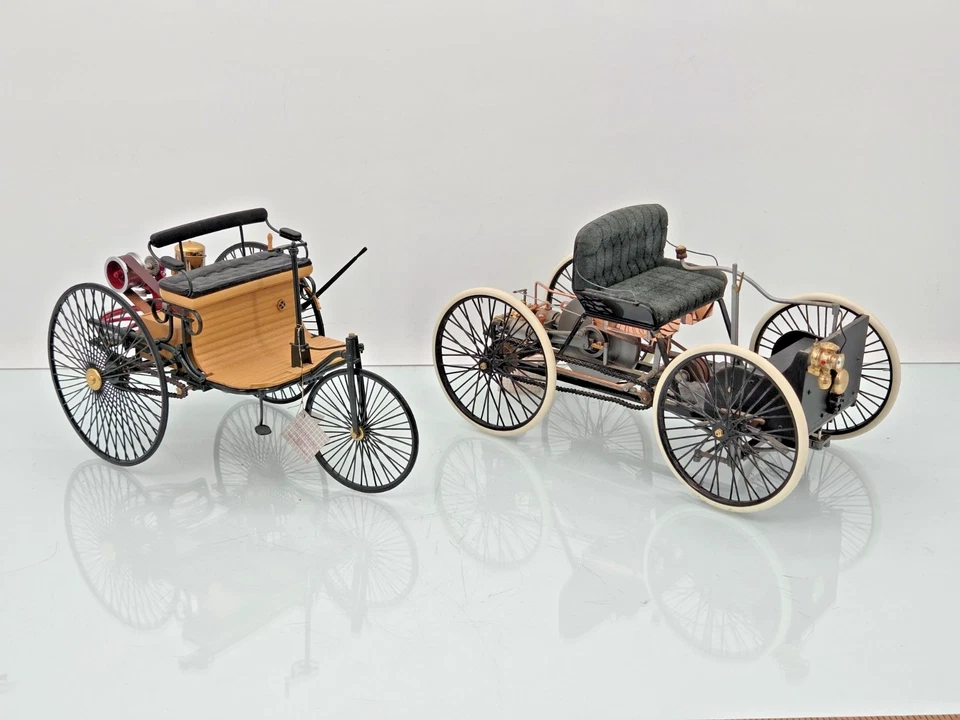 Franklin Mint 1896 Ford Quadricycle 1:6 Diecast Model 1886 Benz patent lot - Image 1 of 4