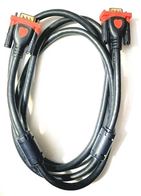 VGA Cable BULK!!! NEW!!! 15 Count 5.9FT  VGA SVGA Cable  Male to Male  - Image 1 of 3