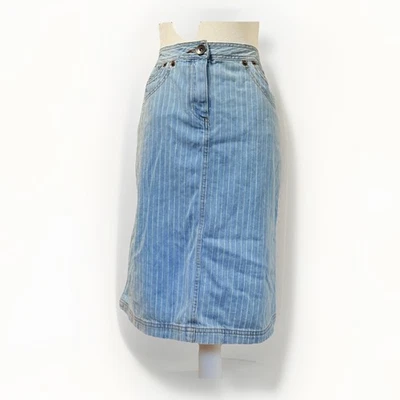 Falda vaquera vintage 100 % algodón, falda lápiz jean, The Territory Ahead talla 6 Foto 1 de 4