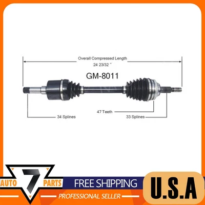 Eje delantero derecho pasajero CV eje para Saturn SC1 SC2 SL SL1 SL2 SW2 SW1 Foto 1 de 3