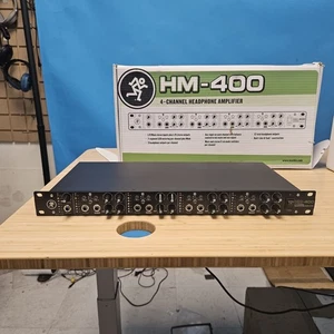 Mackie HM-400 4-Channel Mountable 7 Segment LED Display Headphone Amp Open Box - Picture 1 of 2