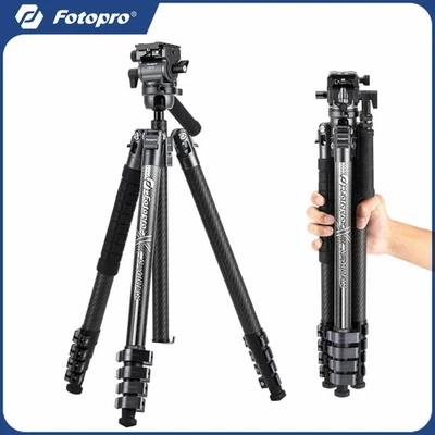 Fotopro Compact Travel Tripod X-Airfly Carbon Fiber Video Ball Head For Camera - Image 1 of 4