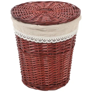  Wäschesammler Mit Deckel Wäschekorb Geflochten Wäsche-Organizer Kleinkorb - Bild 1 von 12