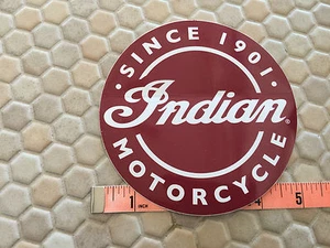 INDIAN MOTORCYCLE OFFICIAL STICKER 5 INCHES DIAMETER NEW x2 - Picture 1 of 2