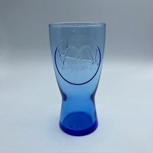 Vintage 1961 Blue McDonalds Reproduction Style Glass Collectors Glassware - Picture 1 of 6