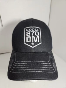 Remington Gun Makers Model 870 DM Black Gray Mesh Snapback Baseball Hat - Picture 1 of 5