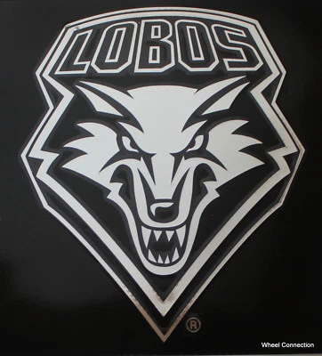 New Mexico University Lobos Chrome Lg Window Graphic Sticker Decal USA - Image 1 of 4