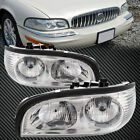 Chrome Headlights Halogen Performance Lens Fits 97-05 Buick Park Avenue Ave