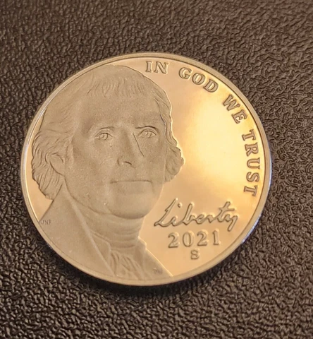 2021 S PROOF JEFFERSON NICKEL - From a Proof Set - FREE SHIPPING Cover